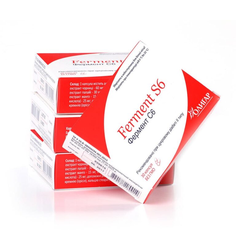 Фермент С6 (Ferment S6) — 30 капсул — ДіаЕксперт