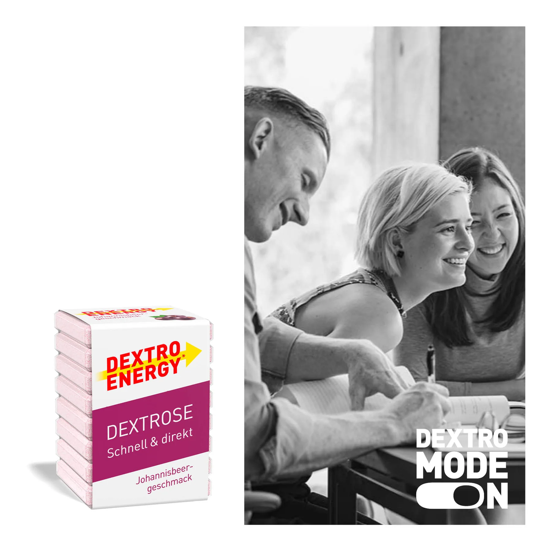 Декстро Енерджі (Dextro Energy) – швидка глюкоза зі смаком порічки - Зображення 3